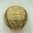 1958 New York Yankees World Series Champs Team Signed Baseball JSA COA