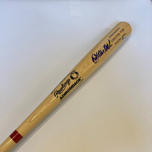 Carlton Fisk Signed Adirondack Game Model Baseball Bat Beckett Hologram