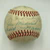 1960's St. Louis Cardinals Old Timers Day Signed Baseball Dizzy Dean Musial JSA