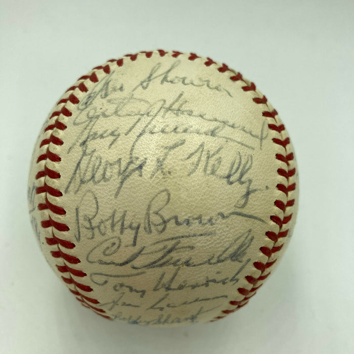 Mickey Mantle New York Hall Of Fame Legends Multi Signed Baseball 33 Sigs JSA