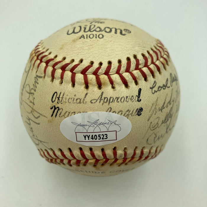 Rube Marquard George Kelly Stan Coveleski HOF Multi Signed Baseball JSA COA