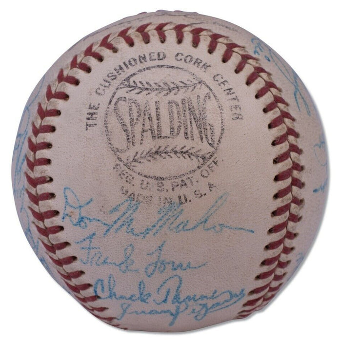 1957 Milwaukee Braves World Series Champs Team Signed Baseball Beckett COA