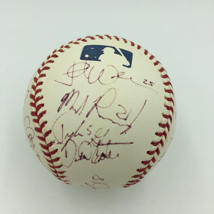 Incredible 2003 Justin Verlander Dustin Pedroia College Team Signed Baseball JSA