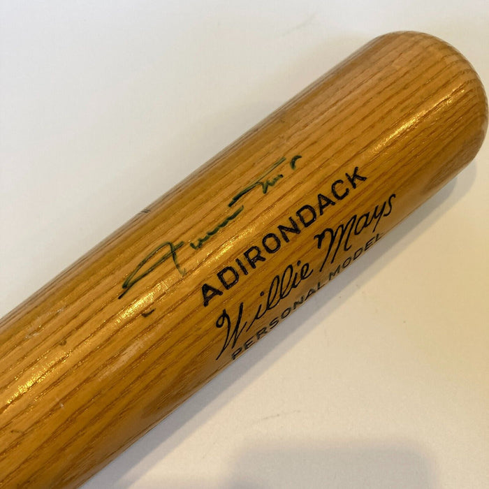 Willie Mays Signed Adirondack Game Model Baseball Bat Beckett COA