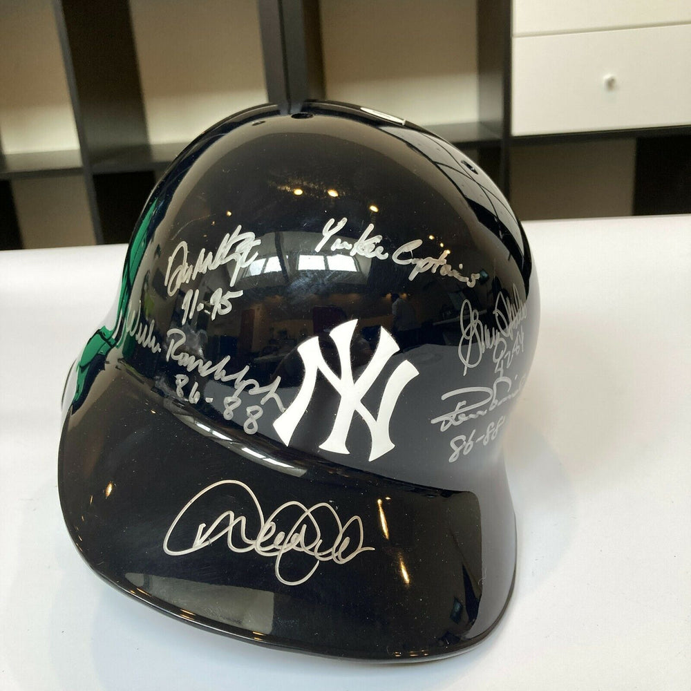 Beautiful Derek Jeter New York Yankees Captains Signed Game Helmet Steiner & MLB
