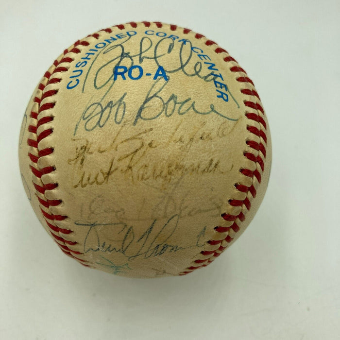 1984 California Angels Team Signed AMerican League Baseball Reggie Jackson JSA