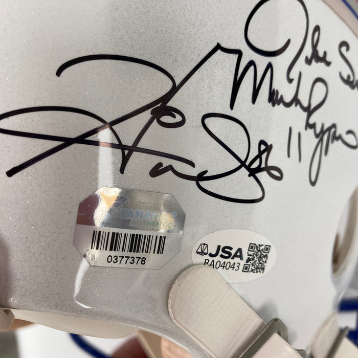 Beautiful Super Bowl MVP's Signed Helmet 40 Sigs With Tom Brady JSA COA