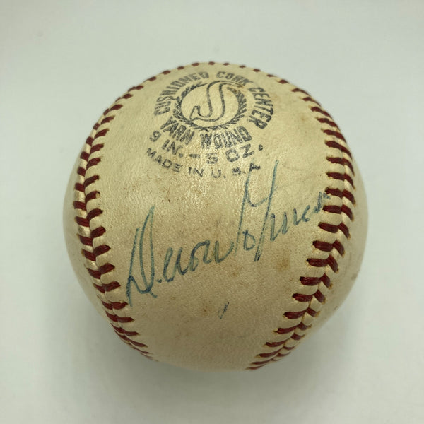 Deron Johnson Single Signed Baseball 1961 New York Yankees RARE JSA COA