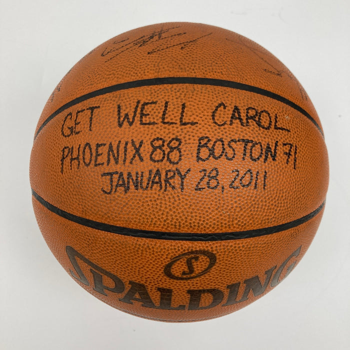 2011 Phoenix Suns VS Boston Celtics Team Signed Game Used Basketball JSA COA