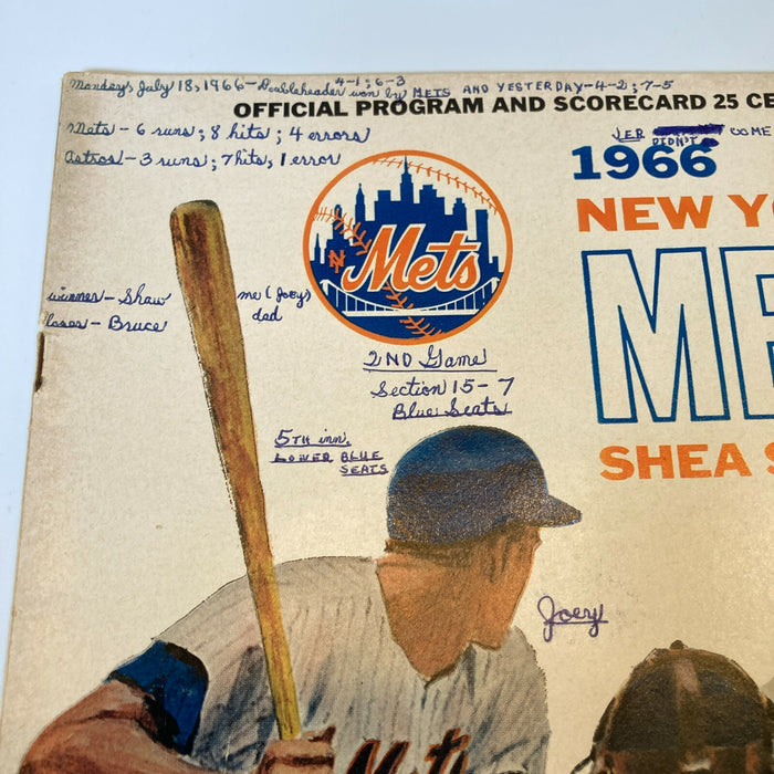 1966 New York Mets Vintage Program