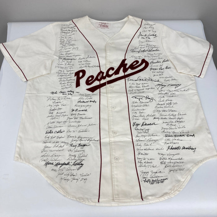The Finest “A League Of Their Own” AAGPBL Signed Jersey 126 Sigs! JSA COA