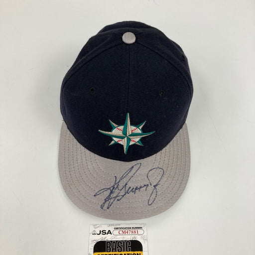 Ken Griffey Jr. Signed Seattle Mariners New Era Baseball Hat Cap JSA COA