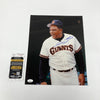 Willie Mays Signed Autographed 11x14 Baseball Photo JSA COA
