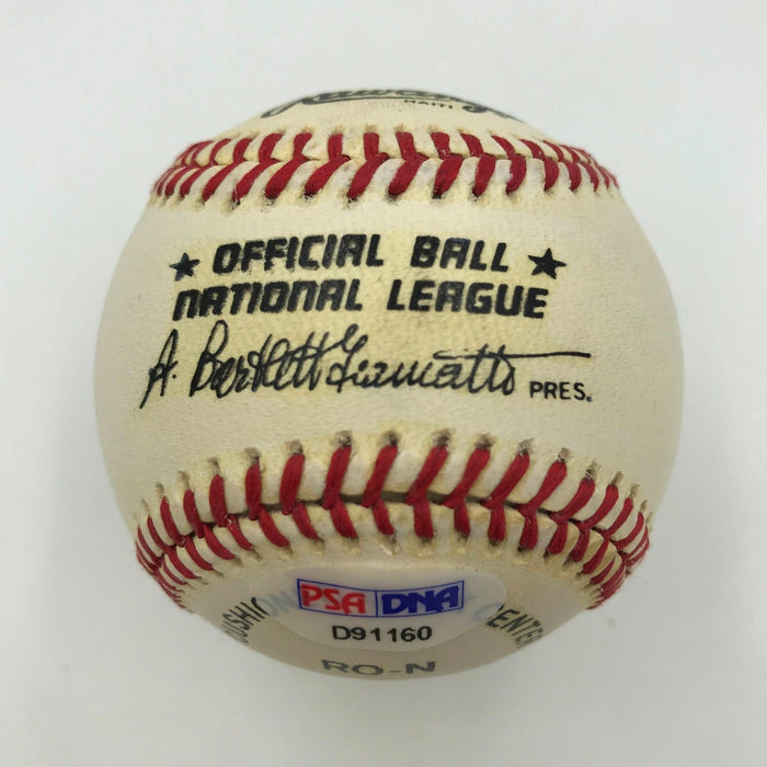 Nice Bill Terry HOF 1930 .401 Batting Ave Signed Inscribed NL Baseball PSA DNA