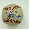 Historic Bryce Harper MLB Debut 10-20-2010 Signed Game Used Baseball JSA COA