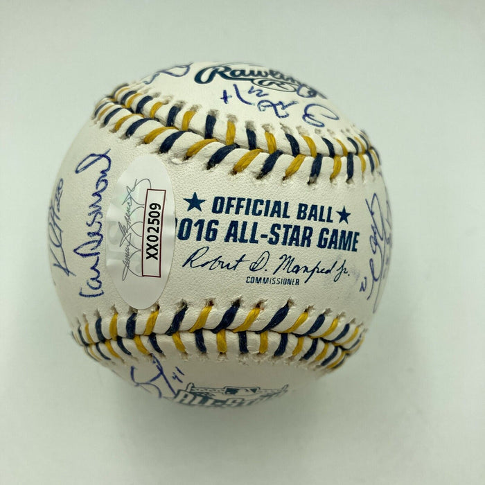 Mike Trout Mookie Betts 2016 All Star Game Team Signed Baseball 26 Sigs JSA COA