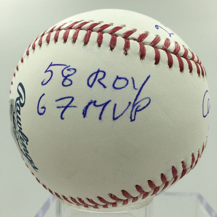 Orlando Cepeda Signed Heavily Inscribed Stat Baseball MLB AUTHENTICATED