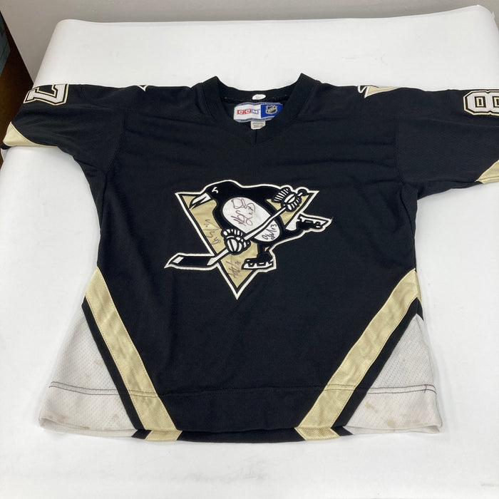 Sidney Crosby 2007-2009 Pittsburgh Penguins Team Signed Hockey Jersey JSA COA