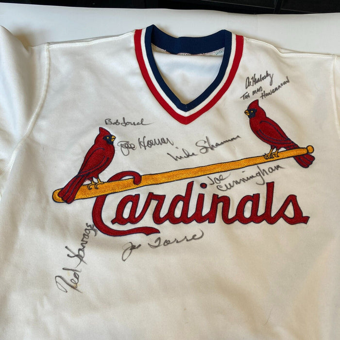 1980's St. Louis Cardinals Multi Signed Game Issued Rawlings Jersey