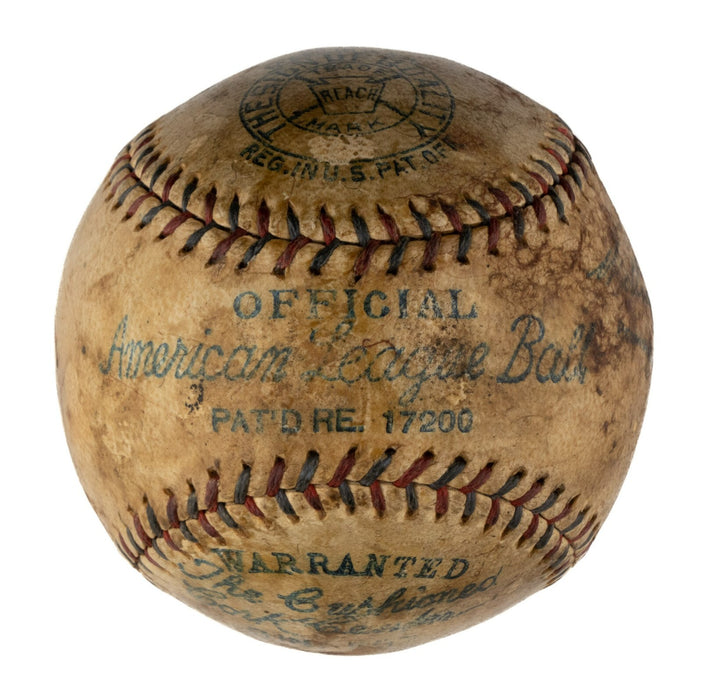 President Herbert Hoover Signed 1932 Official American League Baseball JSA COA