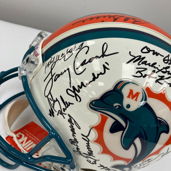 1972 Miami Dolphins Super Bowl Champs Team Signed Full Size Helmet JSA COA