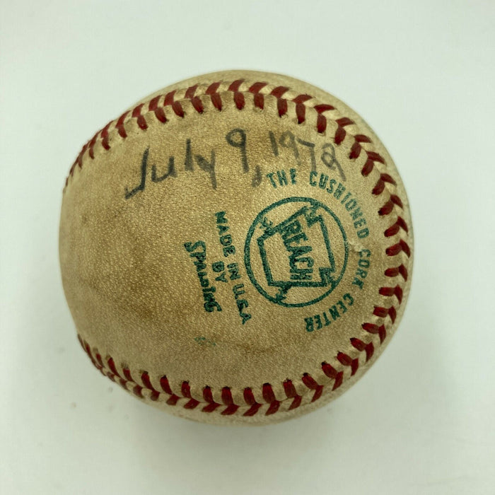 Mickey Lolich Signed Career Win No. 155 Final Out Game Used Baseball Beckett COA