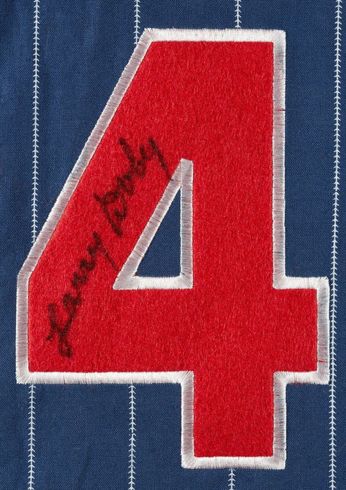 Larry Doby Signed Authentic Cleveland Indians Jersey Beckett Hologram