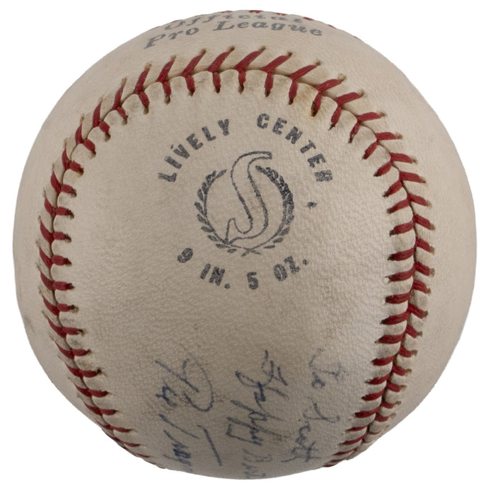 Pie Traynor Single Signed Baseball PSA DNA COA HOF Auto
