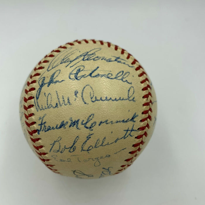 Beautiful 1948 Boston Braves National League Champs Team Signed Baseball JSA COA