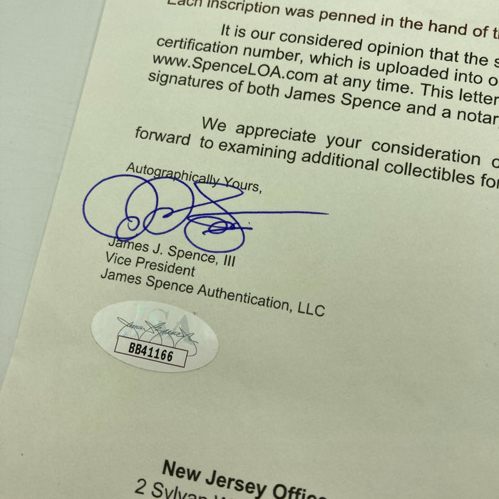 The Finest Mickey Mantle Ted Williams Triple Crown Signed Inscribed Baseball JSA