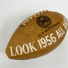 Jim Brown Pre Rookie 1956 College All American Team Signed Football JSA COA