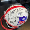 Johnny Unitas HOF Quarterback Legends Signed Full Size Helmet 18 Sigs JSA COA