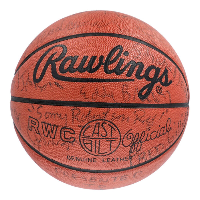 Pete Maravich "Pistol Pete" NBA Legends Multi Signed Basketball Beckett COA