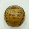 Jim Thorpe 1933 Ben Harjo's All-Indian Baseball Club Team Signed Baseball JSA