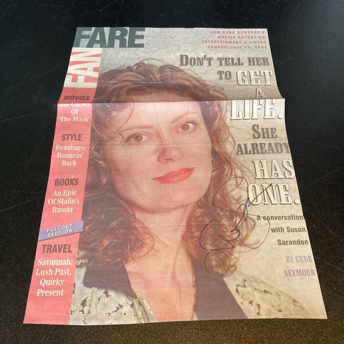 Lot Of (7) Susan Sarandon Signed Autographed News Photos In Person Authentic