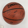 2007-08 Portland Trail Blazers Team Signed Spalding Basketball With Team COA