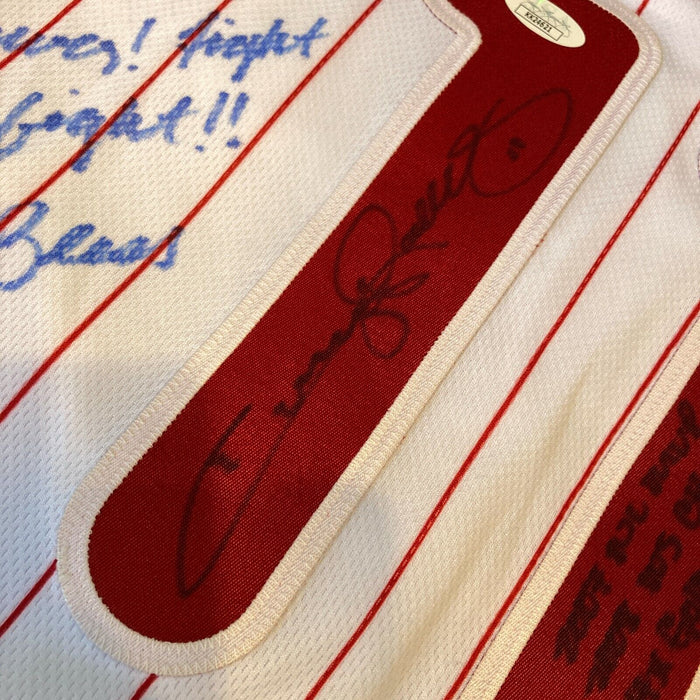 Jimmy Rollins 2008 World Series MVP Signed Inscribed Phillies Jersey JSA COA