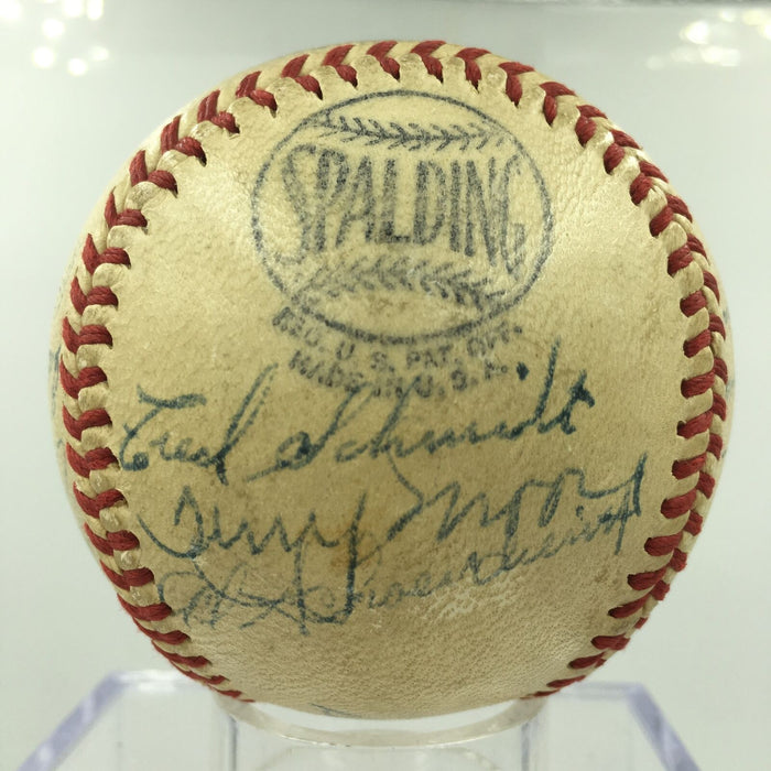 1946 St. Louis Cardinals World Series Champions Team Signed Baseball JSA COA