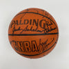 1987-88 Portland Trail Blazers Team Signed Game Used Spalding Basketball JSA COA