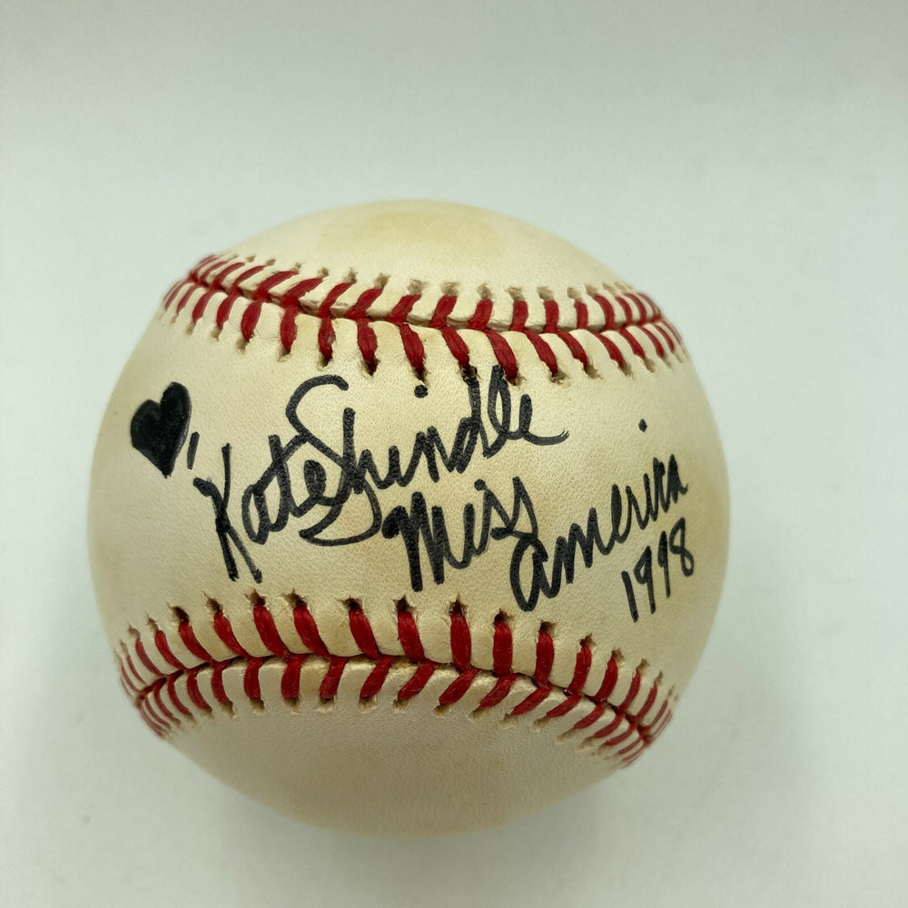 Katherine Kate Shindle Miss America Signed Major League Baseball Movie Star JSA