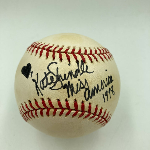 Katherine Kate Shindle Miss America Signed Major League Baseball Movie Star JSA