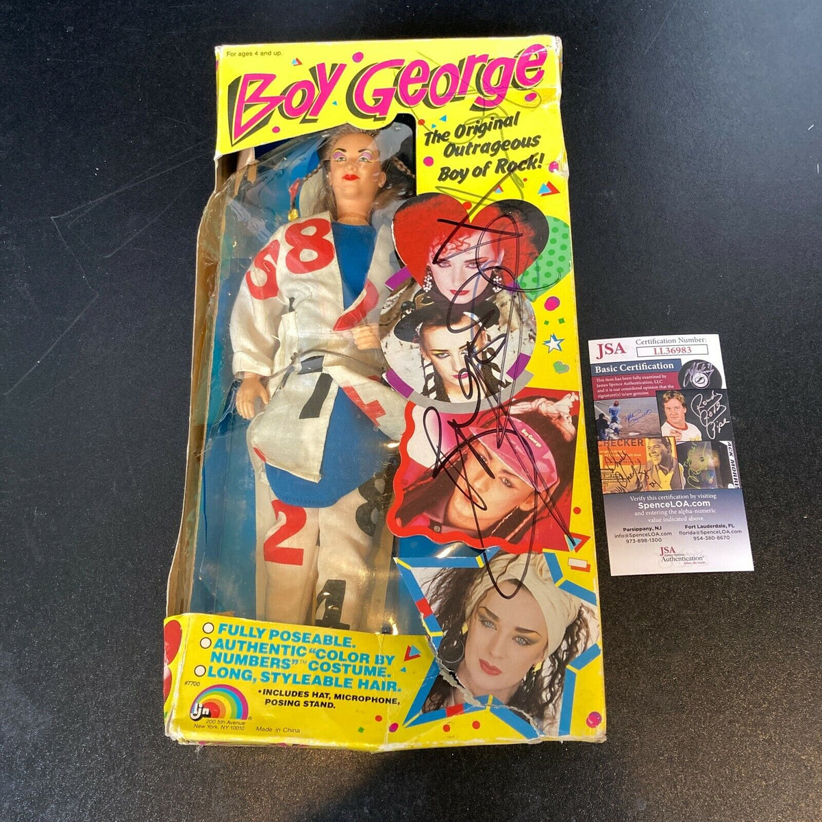 Boy George Culture Club Signed 1984 SHARPEGRADE Doll Figure JSA