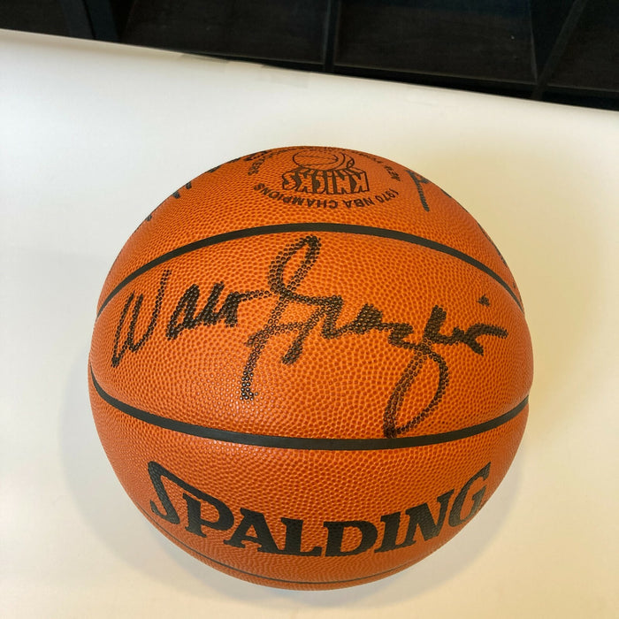 1969 - 1970 New York Knicks NBA Champs Team Signed Basketball Steiner COA