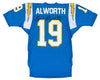 Lance Alworth Signed 1994 San Diego Chargers Game Model Jersey JSA COA