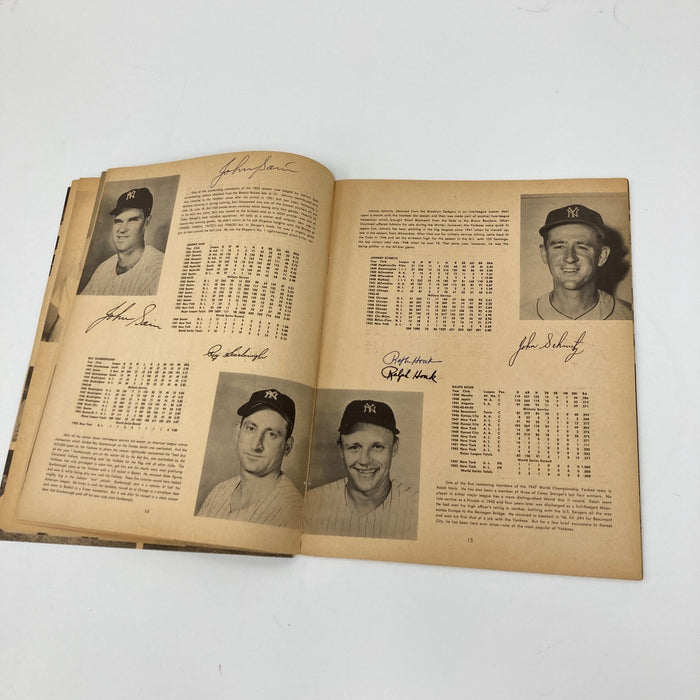 1953 New York Yankees World Series Champs Team Signed Program Mickey Mantle JSA