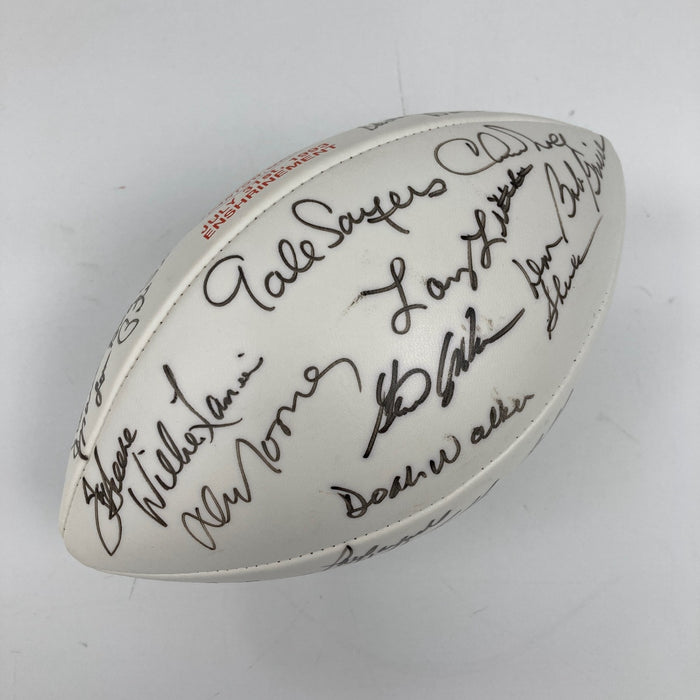 1993 Hall Of Fame Induction Multi Signed Football 27 Sigs JSA COA