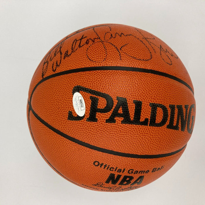 1985-86 Boston Celtics NBA Champs Team Signed Official NBA Game Basketball JSA
