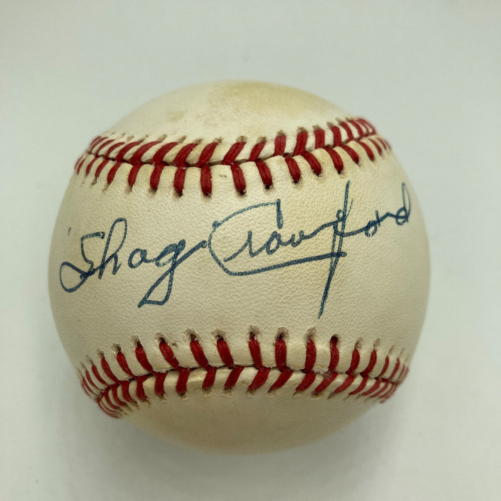 Shag Crawford Umpire Signed National League Baseball JSA COA
