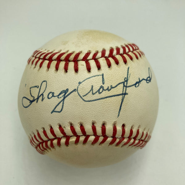 Shag Crawford Umpire Signed National League Baseball JSA COA