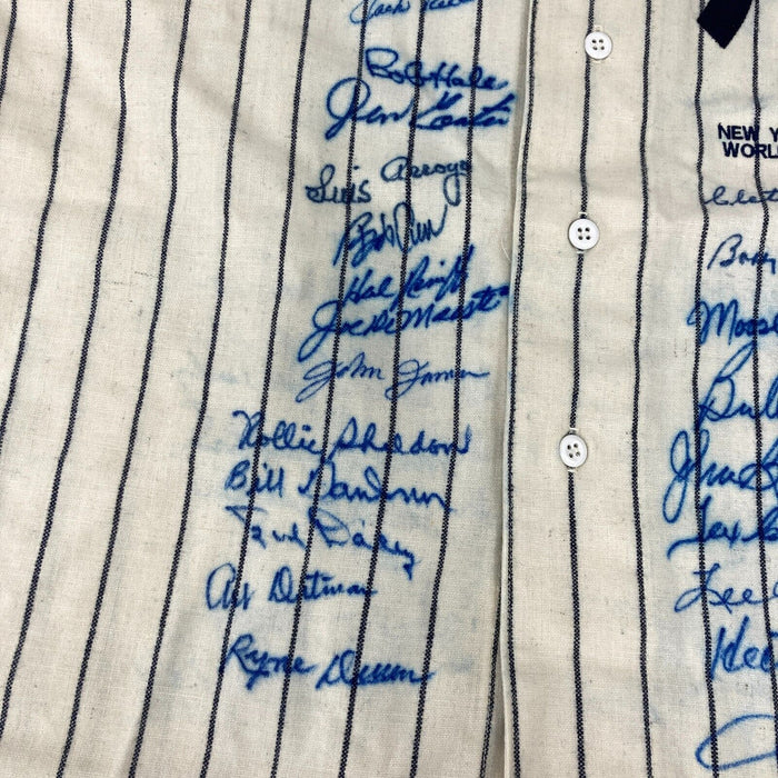 1961 New York Yankees World Series Champs Team Signed Jersey 27 Sigs JSA COA